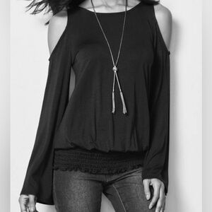 Venus long sleeve cold shoulder gathered bottom size x-large